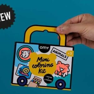 Mini pocket Omy Animals para Colorear + 4 Lápices Color