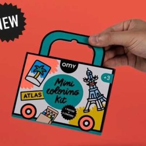 Mini Pocket Omy Atlas para Colorear + 4 Lápices Color