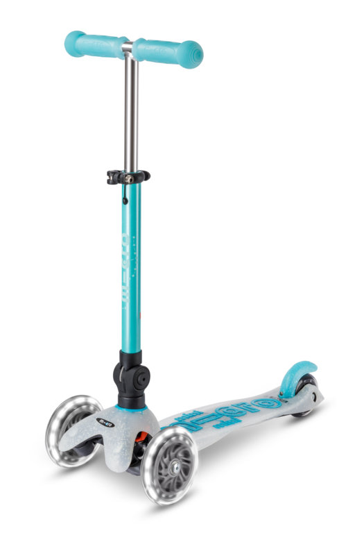 Patinete mini deluxe plegable orion LED - Azul