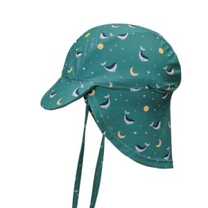 Gorro playa bebe Whale Teal