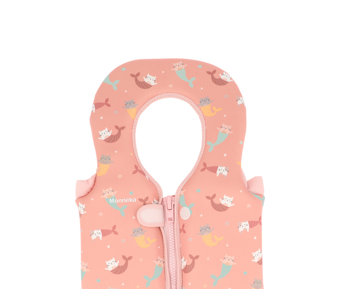 Chaleco Flotador Aprendizaje Mermaid Cats TALLA 1-2 AÑOS