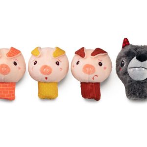 Marionetas de dedo Lobo y los cerditos