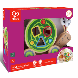 Caracol arrastre encajables madera Hape