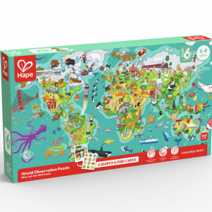 Puzzle y juego de mapamundi 2 en 1