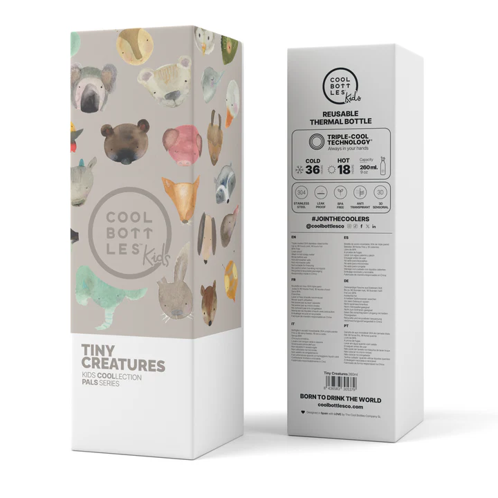 Botella de Acero Tiny Creatures 260ml
