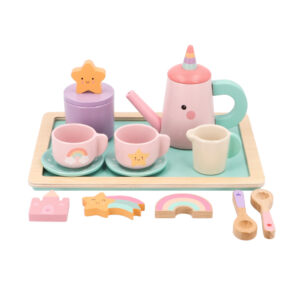 Set de té de madera Magic World